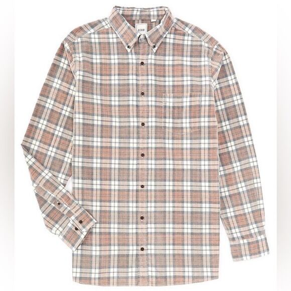 Rowm Big & Tall Nomad Collection Long Sleeve Large Plaid Corduroy Shirt - Picture 2 of 3